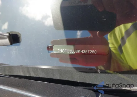 2019 Honda Civic Ex z USA, uszkodzony, nr VIN 2HGFC3B38KH357260